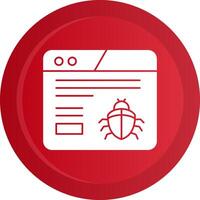 Crawler Glyph Gradient Button Icon vector