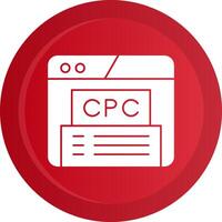 Cpc Glyph Gradient Button Icon vector