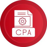 Cpa Glyph Gradient Button Icon vector