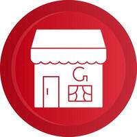 Google My Business Glyph Gradient Button Icon vector