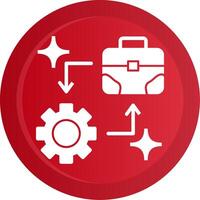 Business Development Glyph Gradient Button Icon vector