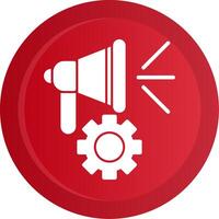 Campaign Optimization Glyph Gradient Button Icon vector