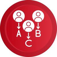 Customer Types Glyph Gradient Button Icon vector