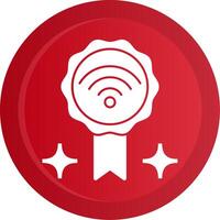 Good Internet Glyph Gradient Button Icon vector