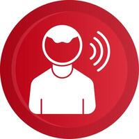 Influencer Glyph Gradient Button Icon vector