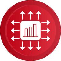 Performance Marketer Glyph Gradient Button Icon vector