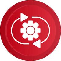 Optimization Glyph Gradient Button Icon vector