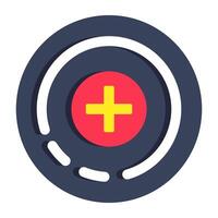 A unique design icon of plus sign vector