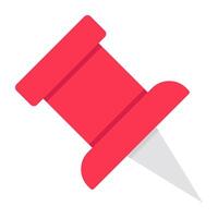 A perfect design icon of pushpin vector