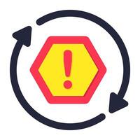 An icon design of error isolated on white background vector