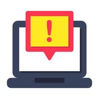 An icon design of chat error vector