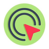 Creative design icon of cursor arrow vector