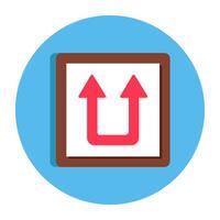 Editable flat design of direction arrows vector