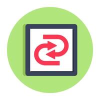 Editable flat design of direction arrows vector