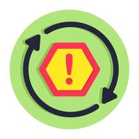 An icon design of error isolated on white background vector