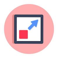 Editable flat design of direction arrows vector