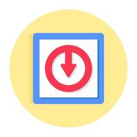 Editable flat design of direction arrows vector