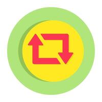 Editable flat design of direction arrows vector