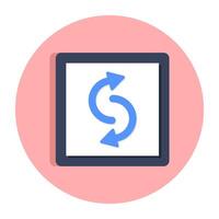 Editable flat design of direction arrows vector