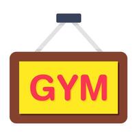 Modern design icon of gym board vector