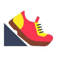 An editable design icon of runner vector