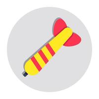 Modern design icon of dart pin vector