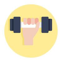 A trendy vectosr design of dumbbells vector