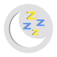 Perfect design icon of moon with star vector