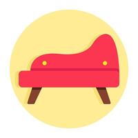 Modern design icon of sofa vector