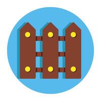 An icon design of fence vector