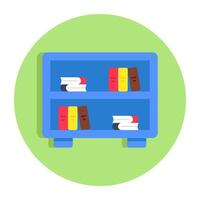 An icon design of nightstand vector