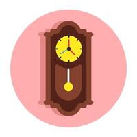 Editable design icon of wall clock vector