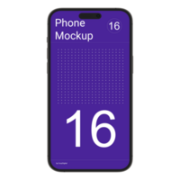 Titanium color of smartphone mockup without background psd