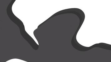 abstract paper art animation black gradient color, with white background video