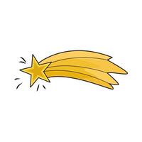 illustration of shooting star vector