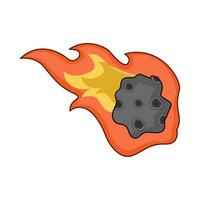 illustration of meteor vector