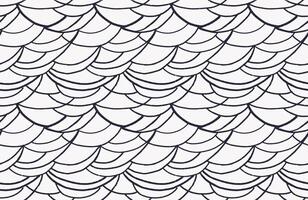 Black and white seamless pattern with curved wavy lines. Abstract organic shapes printing. Plain texture background. hand drawn sketch doodle. Contemporary minimalist ornament. vector