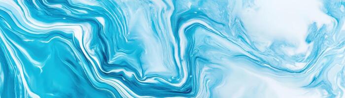 Blue marble background with white and blue swirls photo