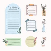 Memo template design vector