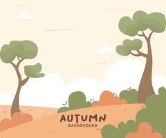 AUTUMN BACKGROUND DESIGN vector