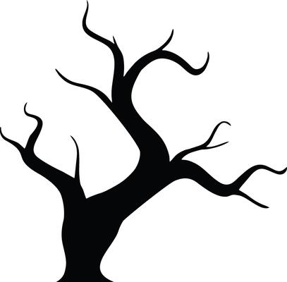 Scary dead tree silhouette for Halloween