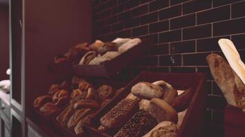 Assorted Types of Bread in Baskets video