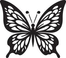 clean and simple Butterfly silhouette delicate shapes vector