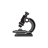 microscope silhouette isolated on white background vector