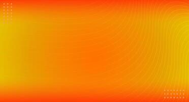 Wavy abstract lines on orange background, abstract background glowing line modern pattern suitable for presentations, banners, posters, covers and brochures. vector