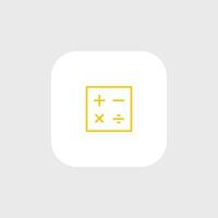 A calculator icon on a white background vector