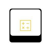 A calculator icon on a white background vector