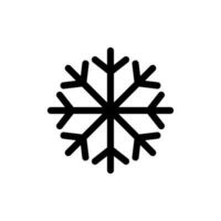 Snowflake simple black line icons. snow. Snowflake icon. vector