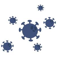 Flu Virus Cell under the Microscope vector