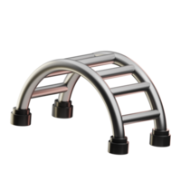 Ladder Bridge playground object illustration 3d png